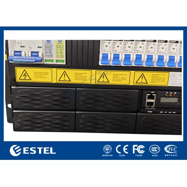 ET48300005 5U 18kW 48V 300A DC Telecom Power System with Six 3kW Rectifiers and Front Service Distribution