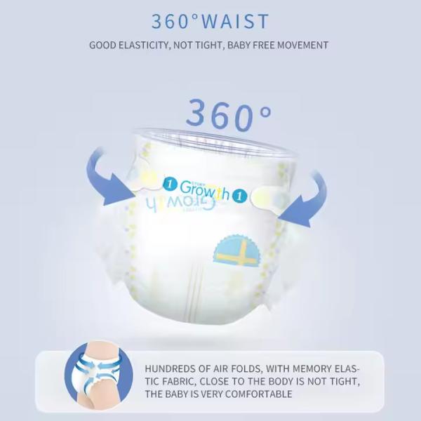 Tape Diaper Breathable Backsheet Cotton Pampering Disposable Baby Diaper
