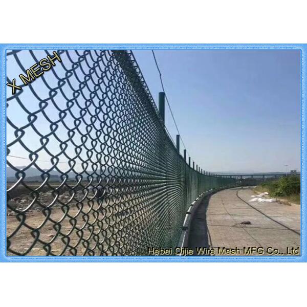 Коммерчески и жилое звено цепи покрытое ПВК ограждая перечисленный ИСО 1,5 дюймов