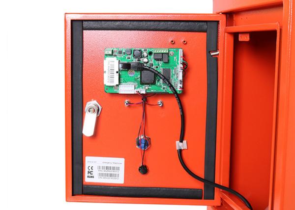 Vândalo de aço laminado da caixa de telefonema da emergência da borda da estrada da estrada resistente