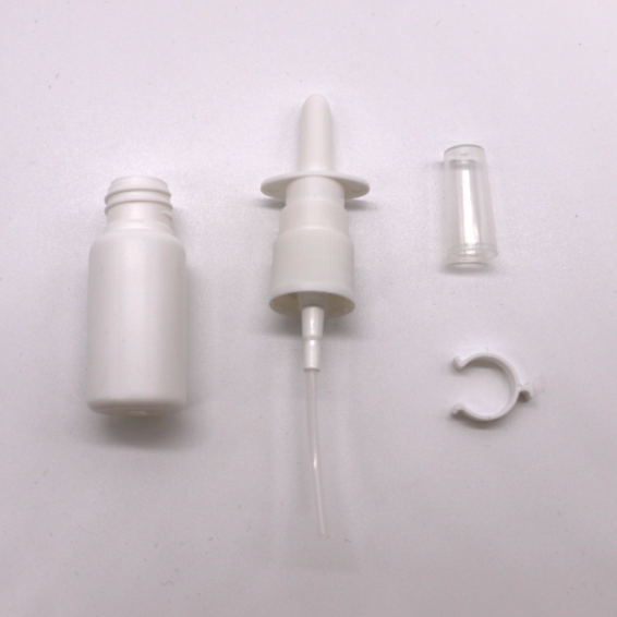 15ml/20ml/30ml HDPE пластиковая бутылка для распыления носа с индивидуальным цветом и крышкой для распылителя
