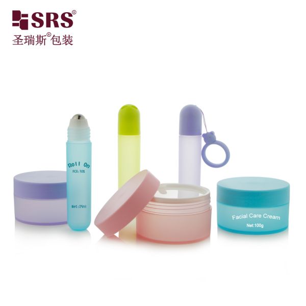 18ML 20ML 25ML Empty Plastic Roll On Bottle Custom Color Options With Lanyard Design Keychain Cap