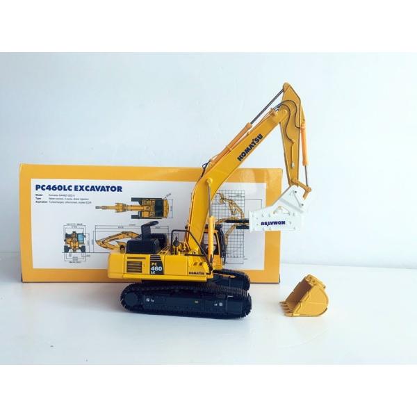 Komatsu PC460LC-8 1/50 Diecast Alloy Excavator Model with Hydraulic Breaker Collectible