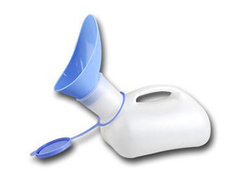 Portable female urinal with lid, women's urinal,Unisex urinal bottle,disposable medical urinal 1000 ml