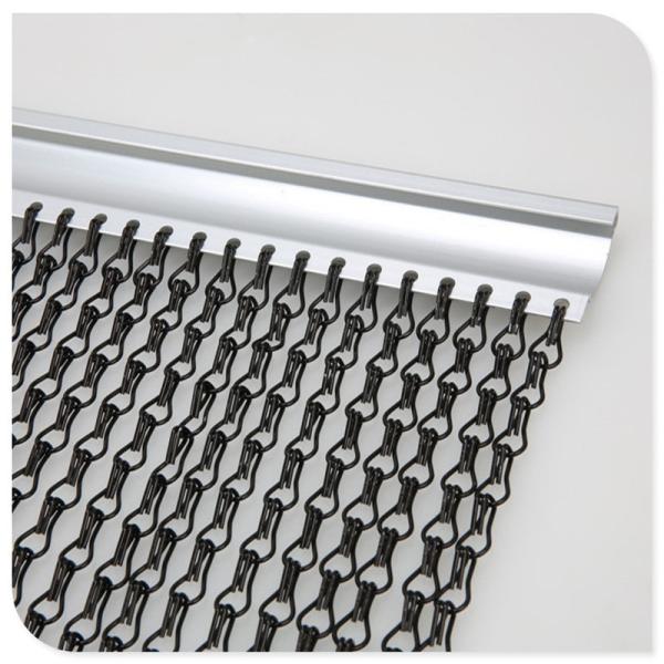 Anodized Aluminum Chain Curtain , Metal Chain Link Curtains For Hair Salon Screen