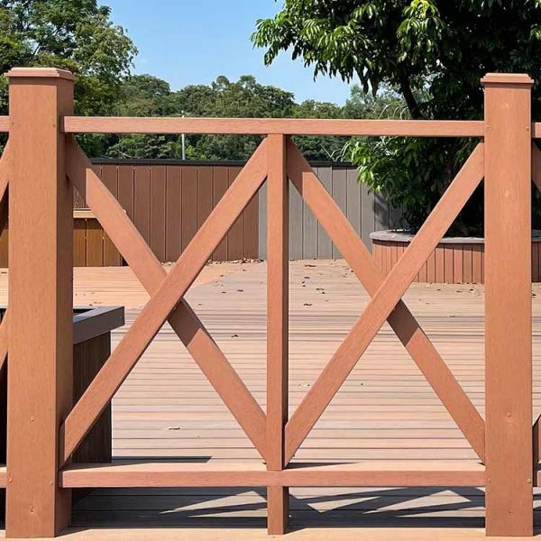 Fire Retardant WPC Hand Railing Design Eco Friendly Modern And Stylish