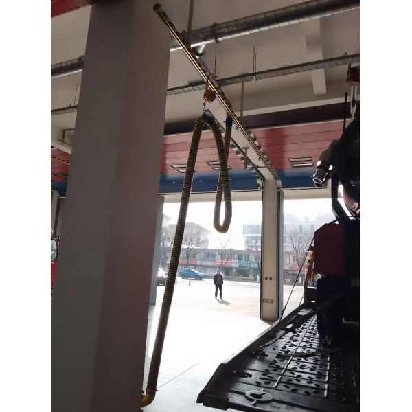 NFPA Compliant Automatic Sliding Rail Fire Truck Exhaust Removal System for Stations