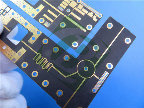 2-Layer RT/duroid 5880 PCB built on 15mil(0.45mm) Thin and Immersion Gold Finish For Microstrip and Stripline Circuits