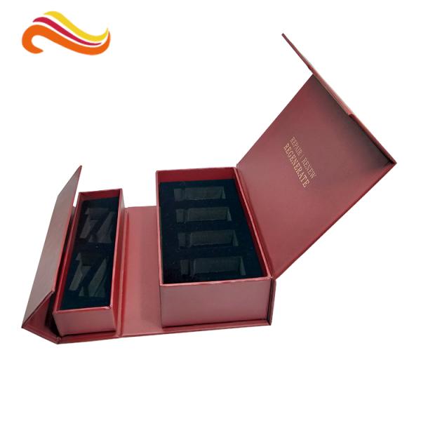 Роскошная косметическая упаковывая офсетная печать коробок КМИК с магнитным закрытием