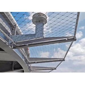 Silver Rope Net Fence Customized Metal Wire Mesh