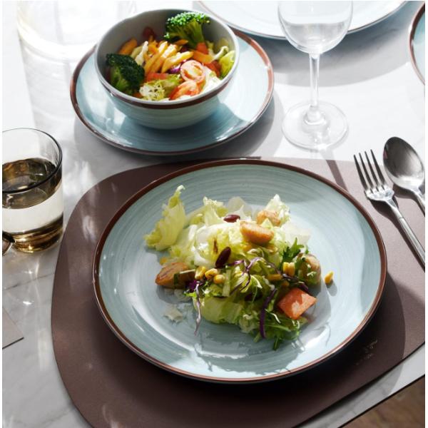 Green 12 Pc Melamine Dinnerware Set Plates And Bowls Morden