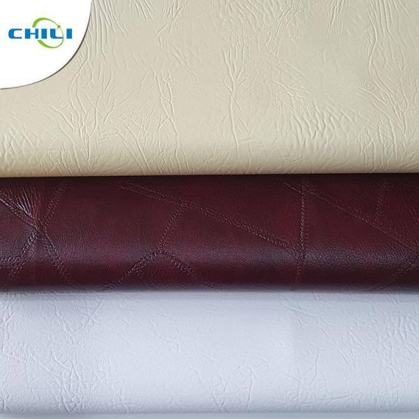 Tela do couro do PVC do sofá da mobília, tela de estofamento do PVC que Crafting bem