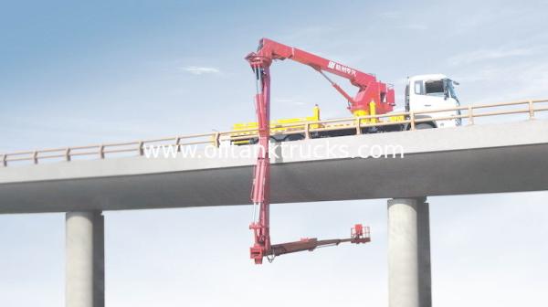 Euro de Dongfeng 5 plataformas do acesso da ponte da emissão 16m/caminhões inferiores Snooper da ponte
