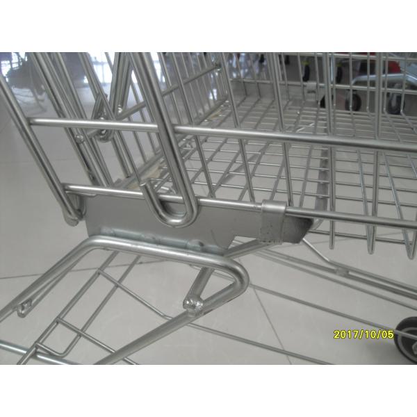 100L Low Carbon Steel Wire Shopping Trolley / Grocery Shopping Cart