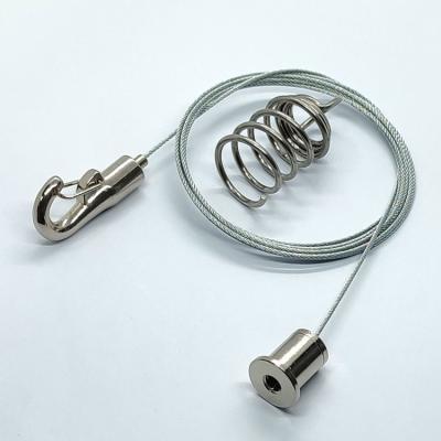 Encaixes de aço do hardware da iluminação de painéis acústicos da parte com o prendedor do cabo de gancho