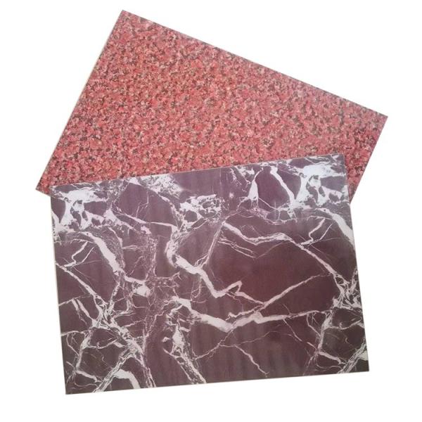 Low Gloss 3mm White ACP Stone Marble Finish Aluminium Composite Panel for