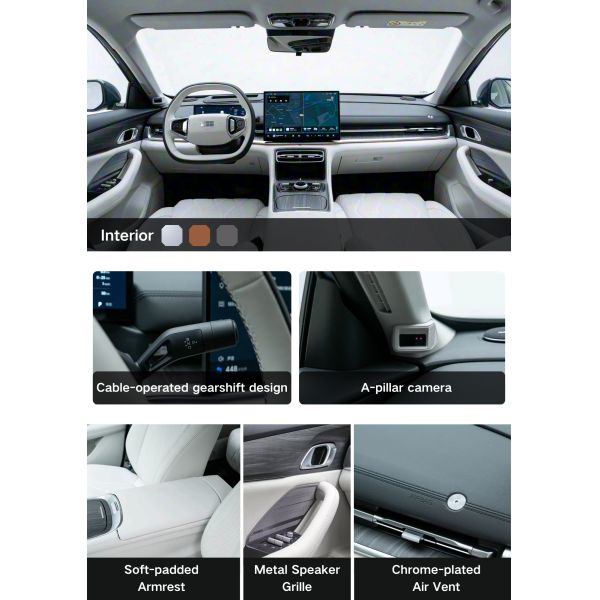 For Galaxy A7 Best-seller PHEV High-Safety 4-door Sedan 150 km Exploration Edition New Energy Vehicle Light Interior