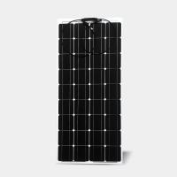 Painel solar monocristalino semi-flexível de 200W, motorizado por veículos e painel solar marinho