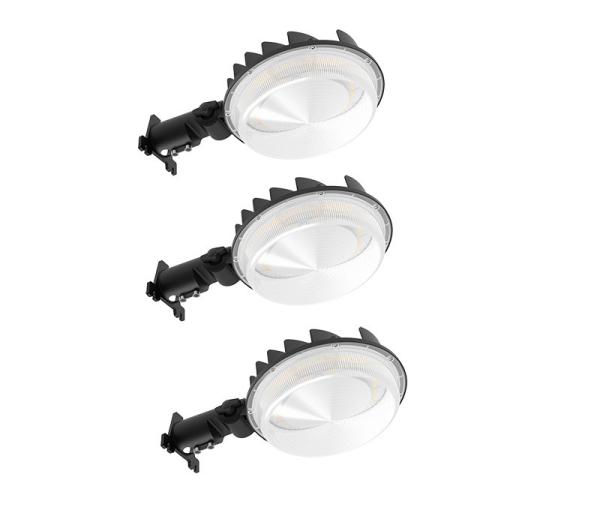 IP65 Lâmpada de barracão de exterior preta 120LM/W Lâmpadas de barracão modernas 3000K 4000K 5000K