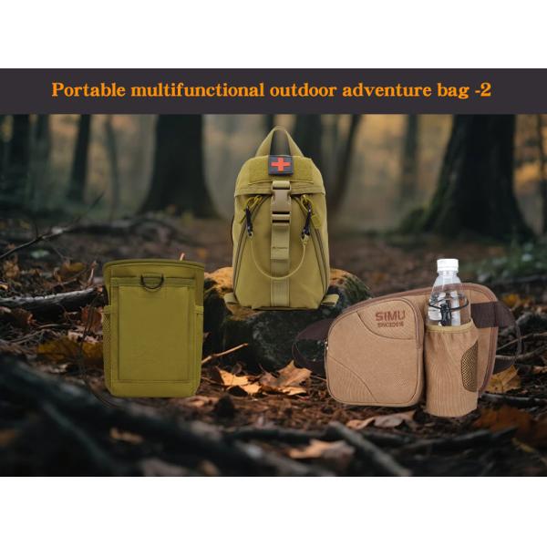 Botiquín de primeros auxilios y kit médico portátil para exteriores para acampada, viajes en coche, montañismo y esquí