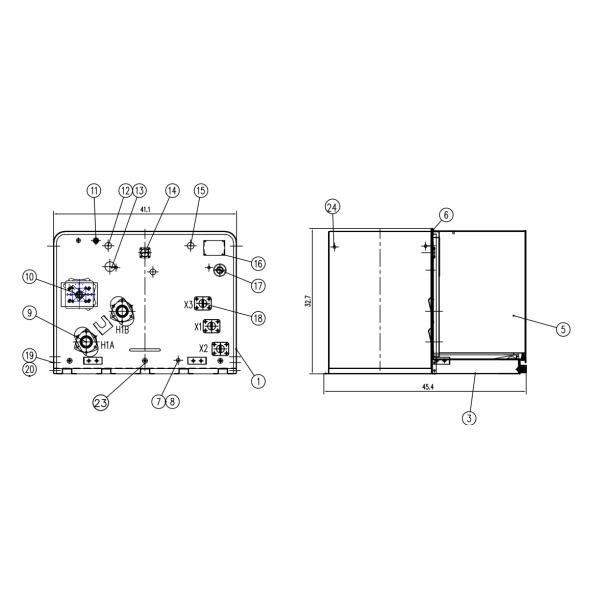 ANSI IEEE Standard 100KVA однофазный трансформатор с подставкой 13200V до 240V