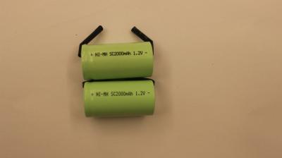 Baterias de carregamento cilíndricas do nimh da vassoura elétrica 2000mAh 1.2V
