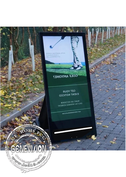 Киоск Signage 43 цифров на открытом воздухе водоустойчивой батареи IP65 дюйма использующий энергию со светом СИД
