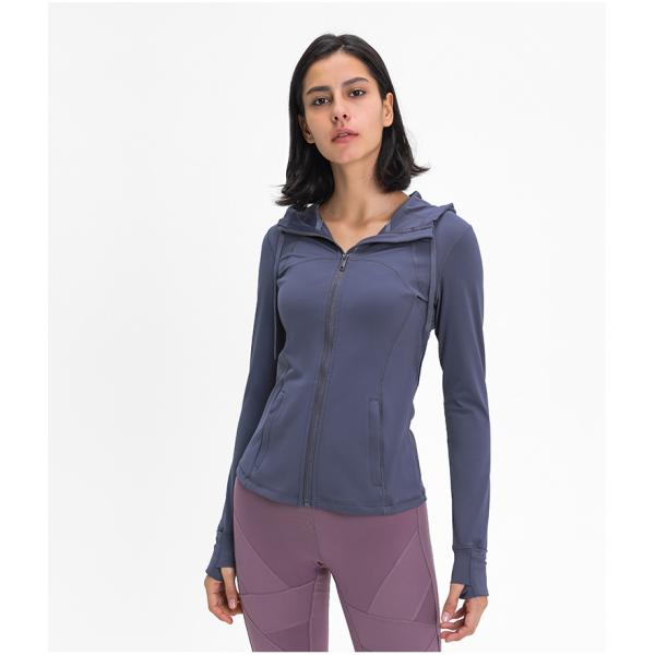 Молния куртка Hoodie Drawstring 150 gsm с разминкой Джерси кармана облегченной