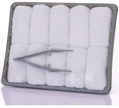 25*25cm Logo White Airplane Cotton Pallet Towel Antipilling and Wrinkle Fade Easy Care