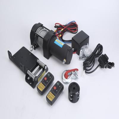 Steel Rope Electric ATV Manual Winch 4500lbs heavy duty