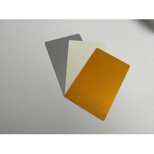 Colorful Custom Aluminum Business Cards DIY Blank Sublimation With Great Wall Design