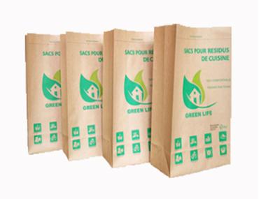 Dos sacos de papel amigáveis de Kraft do polipropileno dos sacos de papel da parte inferior da pitada de Eco força de alta elasticidade