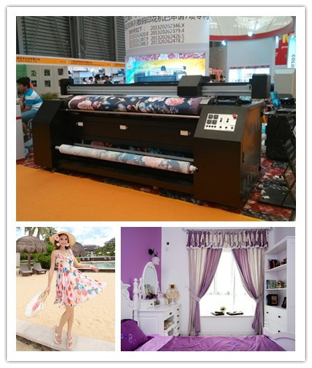 二重 Epson Dx7 の印字ヘッド プリンター無雑音織物の印刷機械類