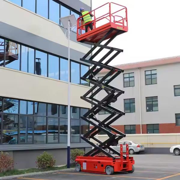 450kg 10m Self Propelled Electric Scissor Lift Hydraulic Aerial Work Platform