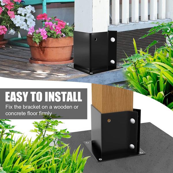 Стальная тяжелая деревянная стойка для поддержания перила крыльца