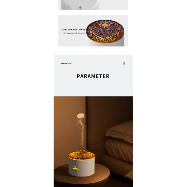 OEM Creative Flame Aroma Humidifier Ultrasonic Essential Oil Diffuser 320ml Capacity