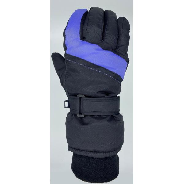 Перчатки лыжи делая детей водостойким дам перчаток лыжи цветового контраста перчаток лыжи