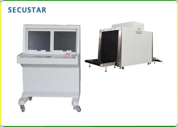 100100 Tunnel Size Conveyor Cargo X Ray Scanners With Control Desk In Express Warehouse