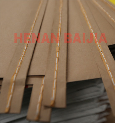 Sacos de papel de Kraft abiertos cosidos del pienso de las bolsas de papel de Multiwall de la boca de la categoría alimenticia