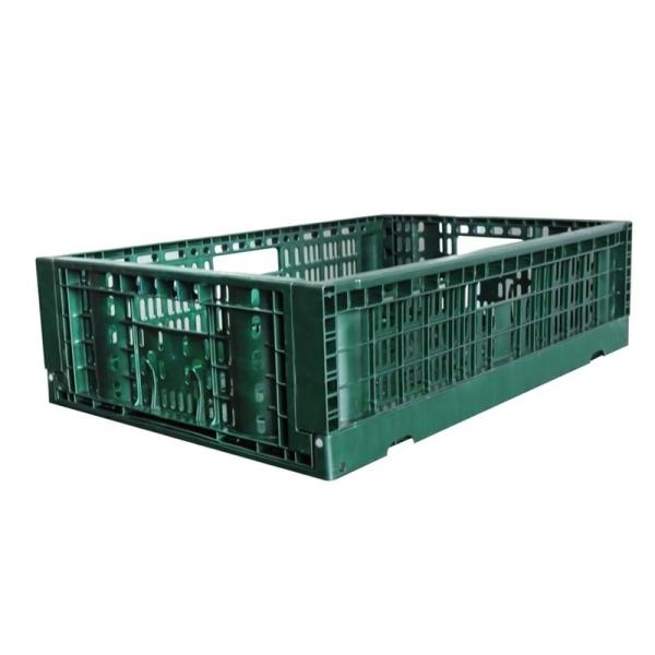 600*400*220mm Injection Plastic Vegetable Stackable Food Crate for Vegetables