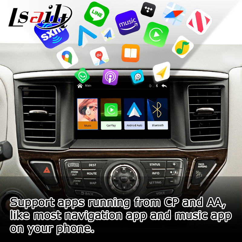 Интерфейс Lsailt Wireless Carplay Android Auto для Nissan Pathfinder R52 IT08 08IT