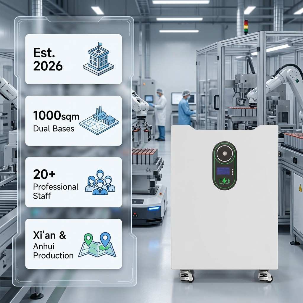 Smart BMS Mobile Floor Battery 51.2V 16kWh Compatible With Deye Victron Solar Inverters Whole House Backup - Tianon