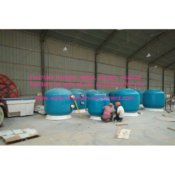 Diameter 1600 Commercial Fibreglass Swimming Pool Sand Filters Pools Filtration With Oil Guage Plate