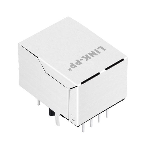 LPJ4092H7NL 10/100 Base-T Magnetics Jack RJ45 Female Connector Tab Down Yellow&Green/Green Leds