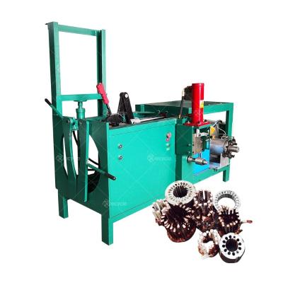 Máquina de reciclagem de resíduos de cobre verde Motor elétrico, estator, rotor, corte, puxagem e reciclagem 545 kg