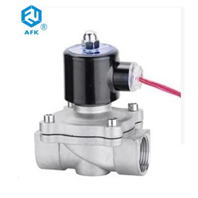 Selo a ação direta de aço inoxidável da válvula de ar 2w160-15 do solenoide do NC 12v VITON