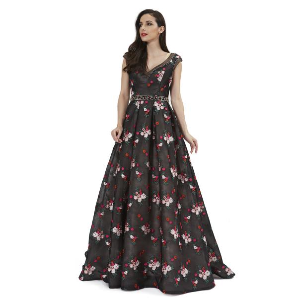 Normal V Neck Middle Eastern Style Dresses / Long Prom Party Dresses