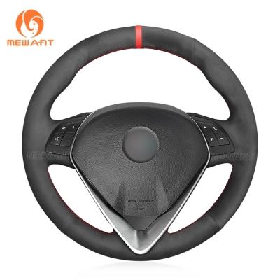 Alfa Romeo Giulietta 2014-2021 All Black Suede Customized Flat Bottom Steering Wheel Cover