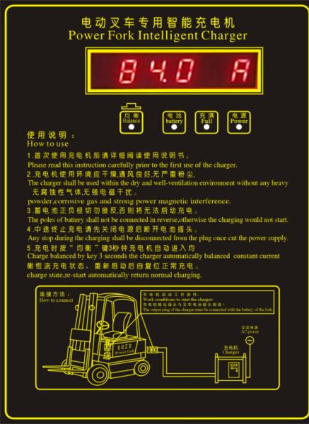 Air Cooled 48v 80A Battery Charger Electric Pallet Jack Battery Charger Customized