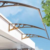 600mm Bracket de toldo branco perfeito para policarbonato material de vela porta dossel